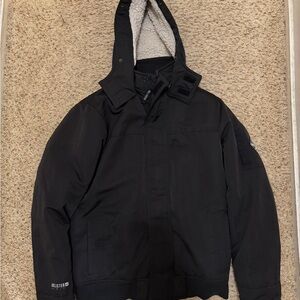 Hollister All-Weather Sherpa-Lined Bomber Jacket - Black - Size M